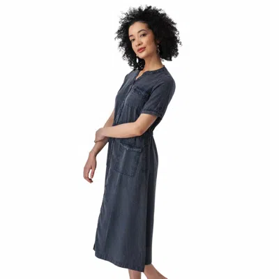Aventura Tulsi Midi Shirtdress In Indigo In Multi
