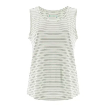 Aventura Women's Cassidy Tank Top In Iceberg Green In White