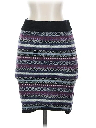 Pre-owned Aventura Wool Skirt In Black