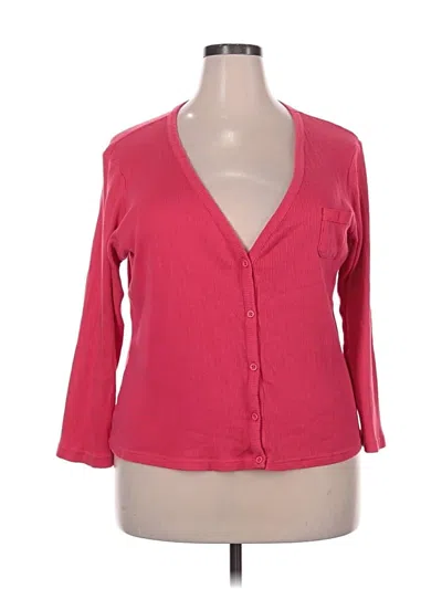Pre-owned Avenue 3/4 Sleeve Blouse In Red