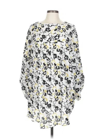 Pre-owned Avenue 3/4 Sleeve Blouse In Yellow