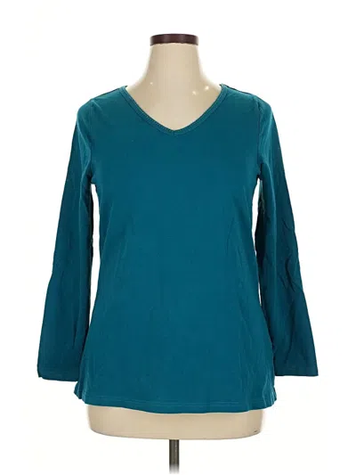 Pre-owned Avenue 3/4 Sleeve T-shirt In Blue