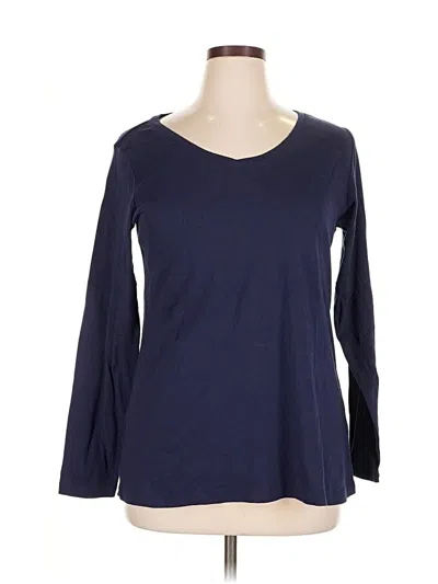 Pre-owned Avenue 3/4 Sleeve T-shirt In Blue