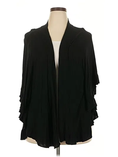 Pre-owned Avenue 3/4 Sleeve T-shirt In Black