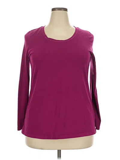 Pre-owned Avenue 3/4 Sleeve T-shirt In Purple