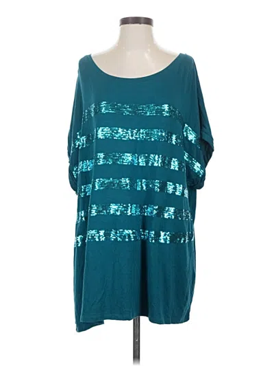 Pre-owned Avenue 3/4 Sleeve T-shirt In Teal