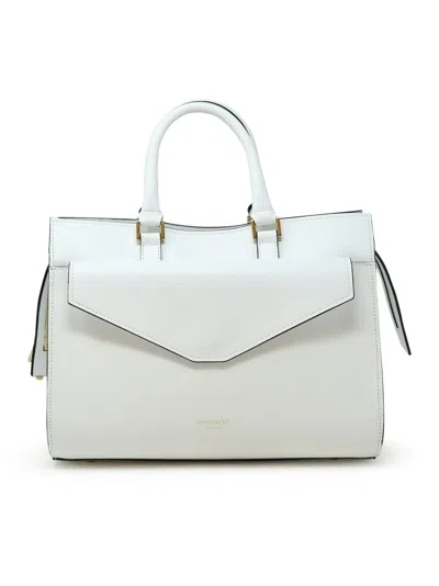 Avenue 67 Ac031a0021 9 Zora White Leather Bag In Grey