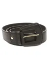 Avenue 67 Leather Belt In Black