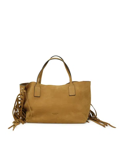 Avenue 67 Camel Leather Cristal Bag In Brown