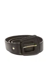 Avenue 67 Leather Belt In Black