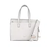 AVENUE 67 AVENUE 67 LUCIE BAG TWO HANDLES AND SHOULDER STRAP WHITE