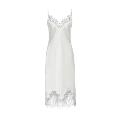 Avenue 8 Women's Lace Detailed Midi Cami Dress - White