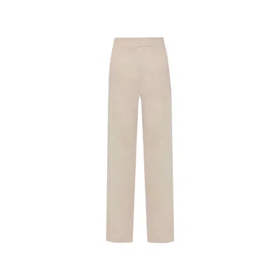 Avenue 8 Women's Neutrals Linen Straight Pants - Stone In Orange/purple
