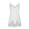 Avenue 8 Women's White Lace Detailed Mini Cami Dress In White