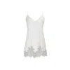 Avenue 8 Women's White Lace Detailed Mini Dress In White