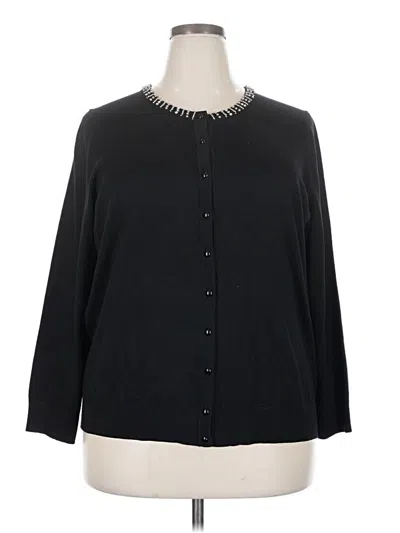 Pre-owned Avenue Cardigan Sweater In Black