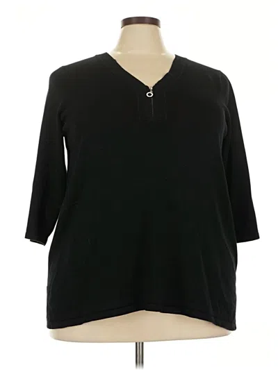 Pre-owned Avenue Cardigan Sweater In Black