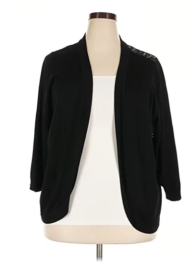 Pre-owned Avenue Cardigan Sweater In Black