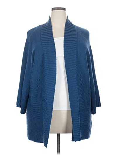 Pre-owned Avenue Cardigan Sweater In Blue