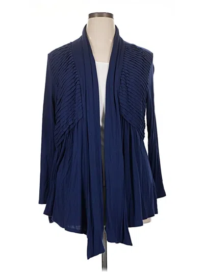 Pre-owned Avenue Cardigan Sweater In Blue
