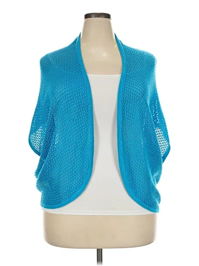 Pre-owned Avenue Cardigan Sweater In Blue