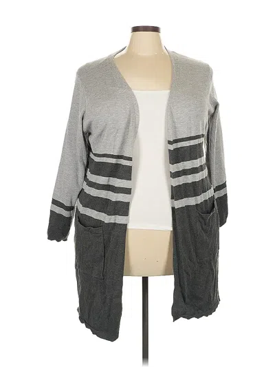 Pre-owned Avenue Cardigan Sweater In Gray