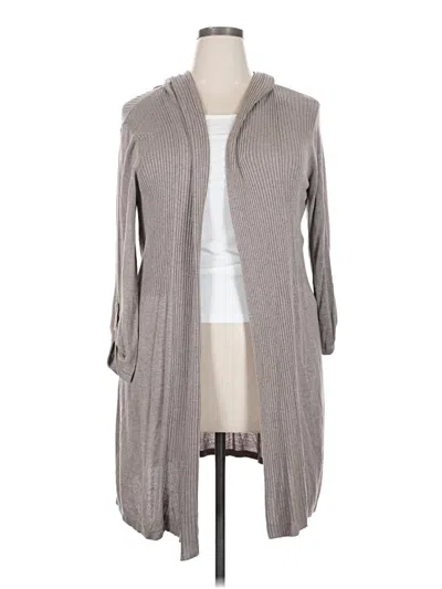 Pre-owned Avenue Cardigan Sweater In Gray