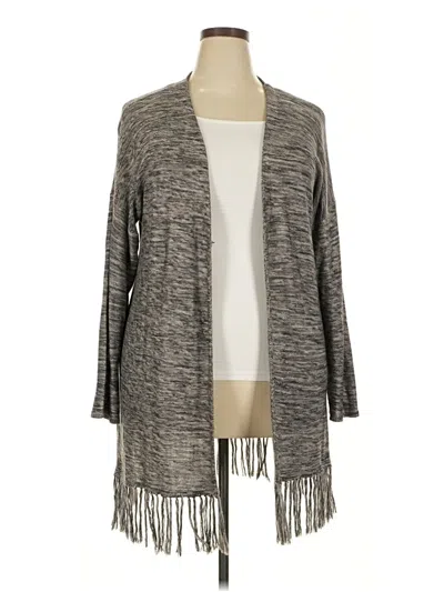 Pre-owned Avenue Cardigan Sweater In Gray