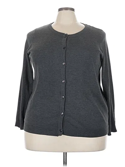 Pre-owned Avenue Cardigan Sweater In Gray