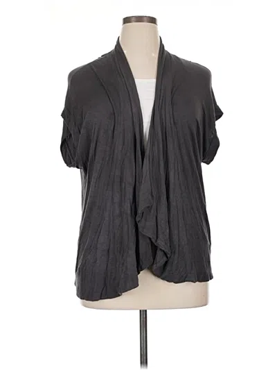 Pre-owned Avenue Cardigan Sweater In Gray