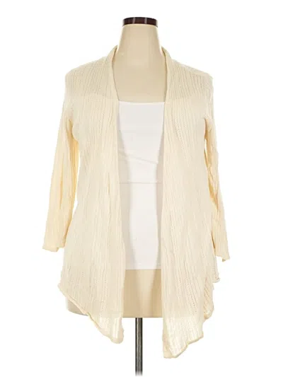 Pre-owned Avenue Cardigan Sweater In Ivory