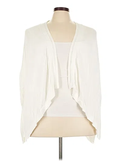 Pre-owned Avenue Cardigan Sweater In Ivory