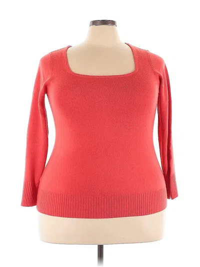 Pre-owned Avenue Cardigan Sweater In Orange