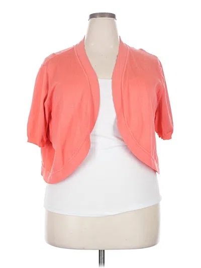Pre-owned Avenue Cardigan Sweater In Orange