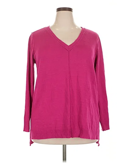 Pre-owned Avenue Cardigan Sweater In Pink