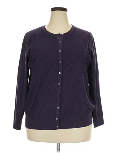 Pre-owned Avenue Cardigan Sweater In Purple