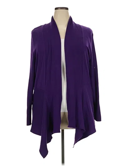 Pre-owned Avenue Cardigan Sweater In Purple