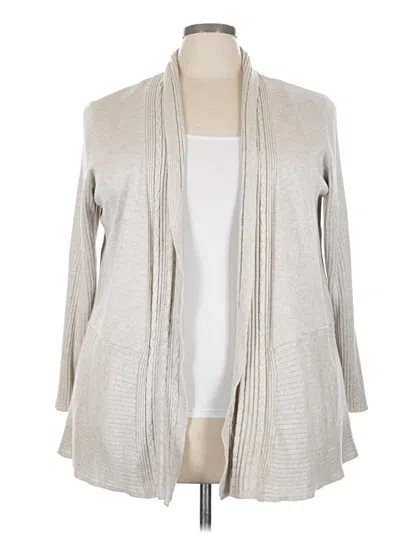 Pre-owned Avenue Cardigan Sweater In Silver