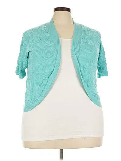 Pre-owned Avenue Cardigan Sweater In Teal
