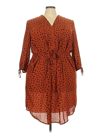 Pre-owned Avenue Casual Dress In Orange
