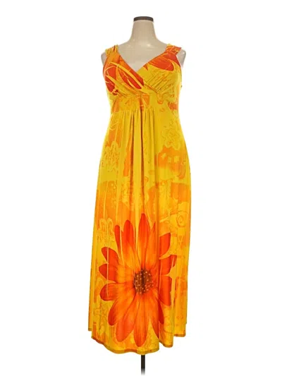 Pre-owned Avenue Casual Dress In Yellow