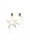 Avenue Chic My Moon & Star Earrings In Gold In Gold