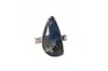 Avenue Chic Women's Asymmetrical Ring In Blue In Black