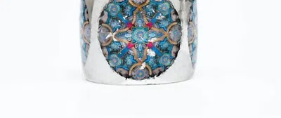 Avenue Chic Women's Charlemagne Cuff In Silver In Blue