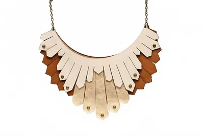 Avenue Chic Women's Collar Torcaza Necklace In Brown In Gold