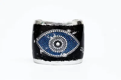 Avenue Chic Women's Evil Eye Cuff In Silver In Metallic