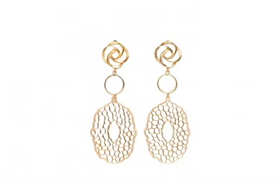 Avenue Chic Women's Filigree Pendant Earrings In Gold