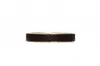 Avenue Chic Women's Genuine Leather Circle Hinge Bracelet In Black In Black