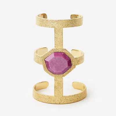 Avenue Chic Women's Goddess Power Cuff In Pink In Purple