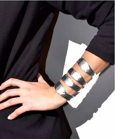 Avenue Chic Women's Katy Cuff In Silver In Black